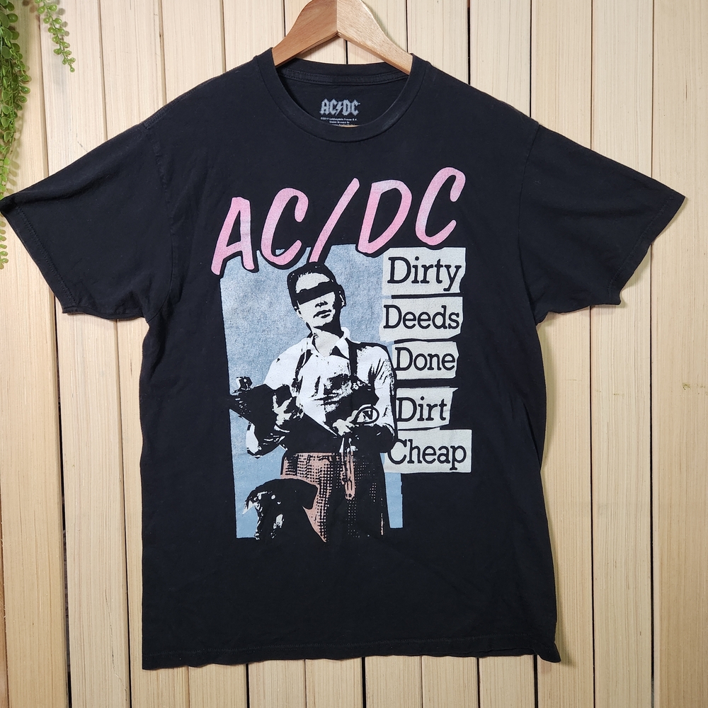 AC/DC Graphic Shirt Black, Rock Band Tee